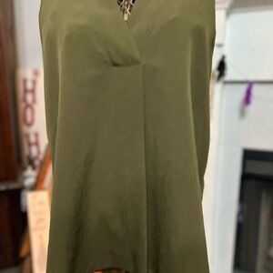 Dana Buchman Olive Green Blouse